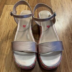 Girls Steve Madden Playform Sandals with Ankle Strap